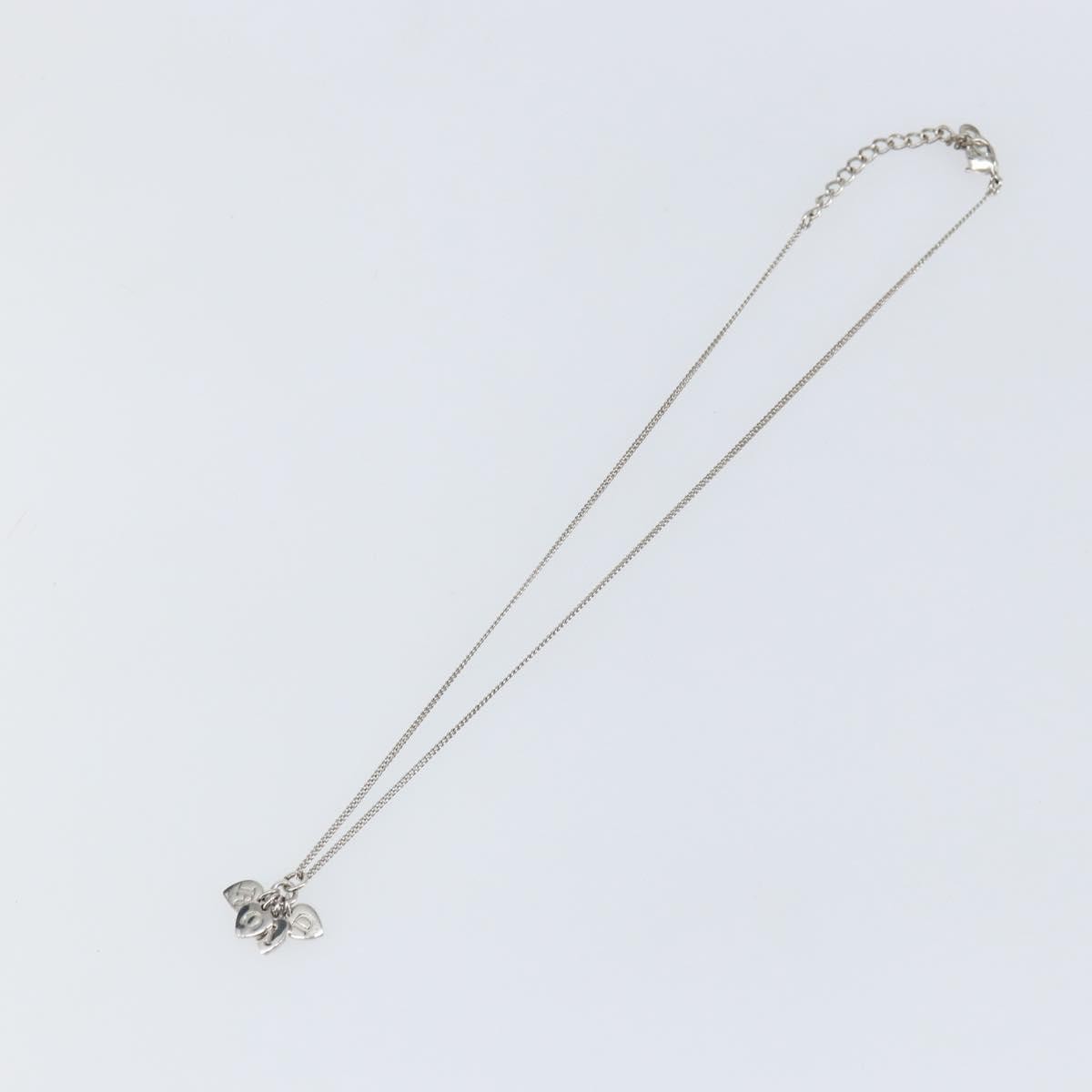 Christian Dior Cd Heart Necklace Metal Silver Metal Jewelry ()