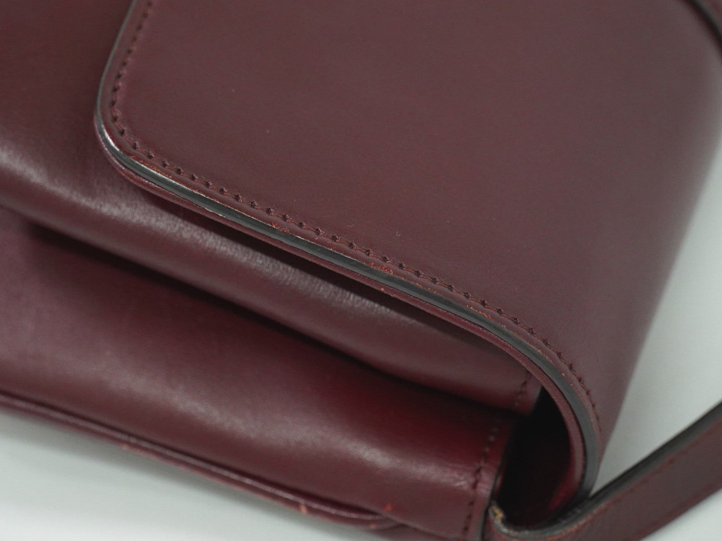 Gucci Arli Shoulder Bag Leather Burgundy Leather Bag ( )