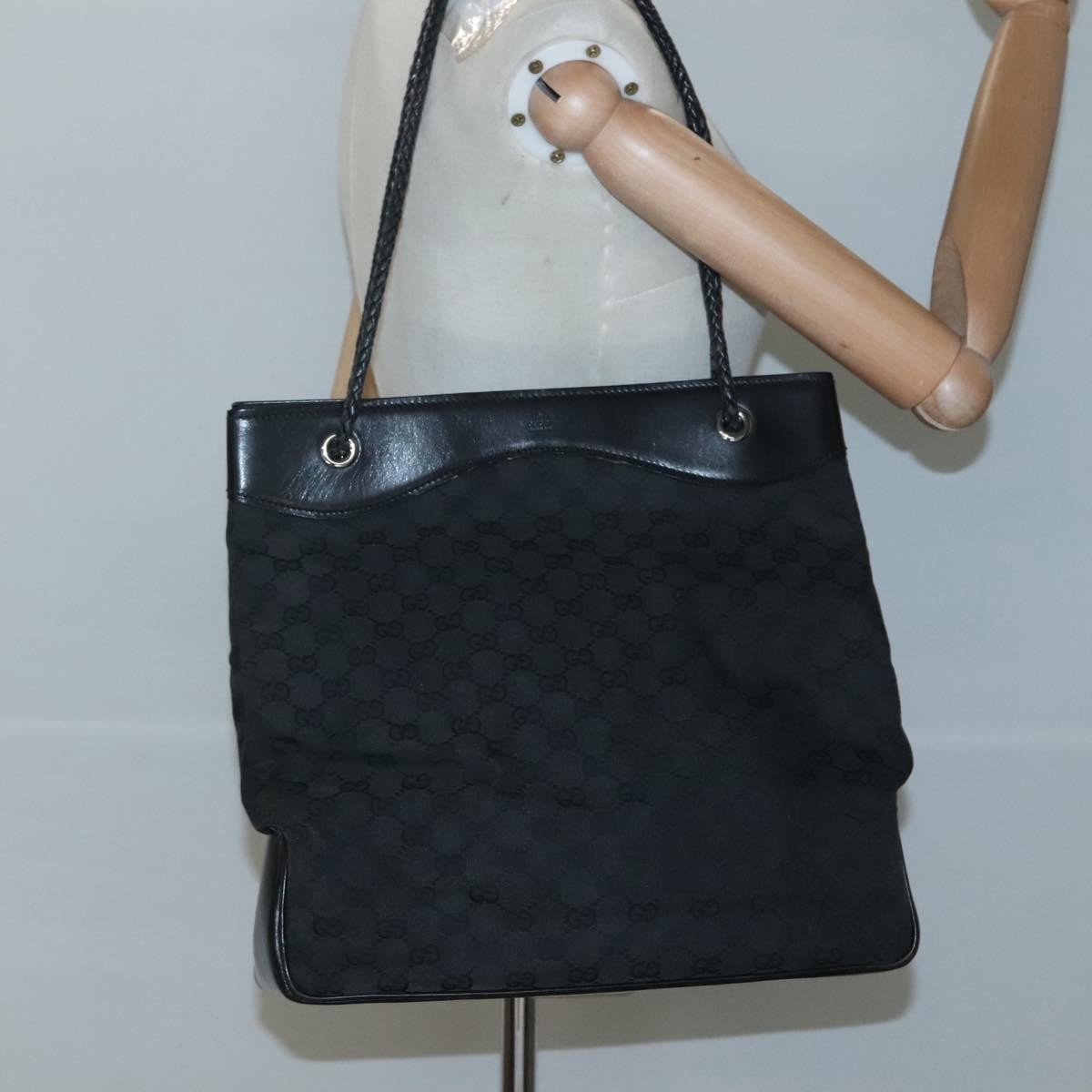 Gucci Gg Canvas Bag Canvas Black Canvas Tote Bag Bag ( )