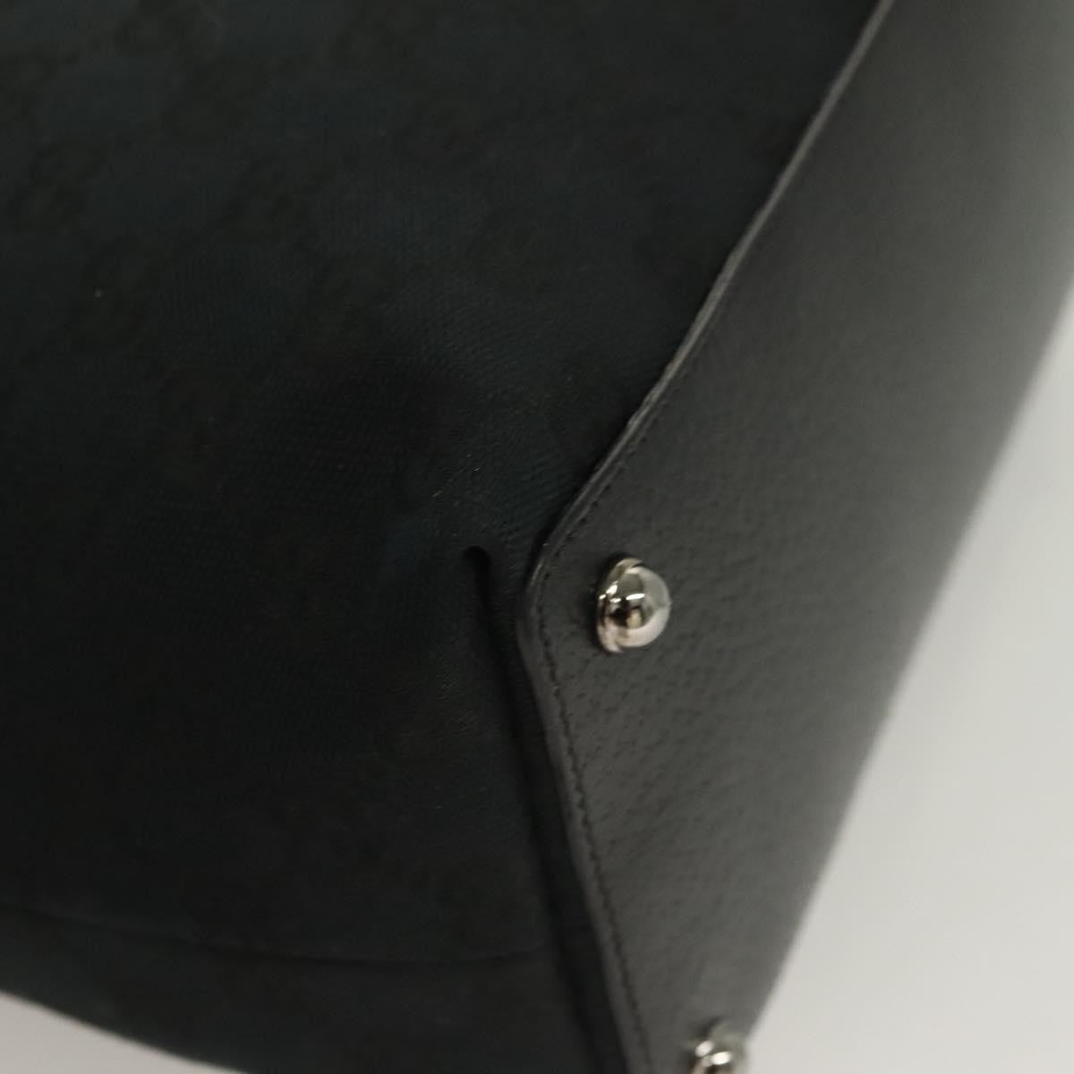 Gucci Eclipse Tote Gg Canvas Black Canvas Tote Bag Bag ( )