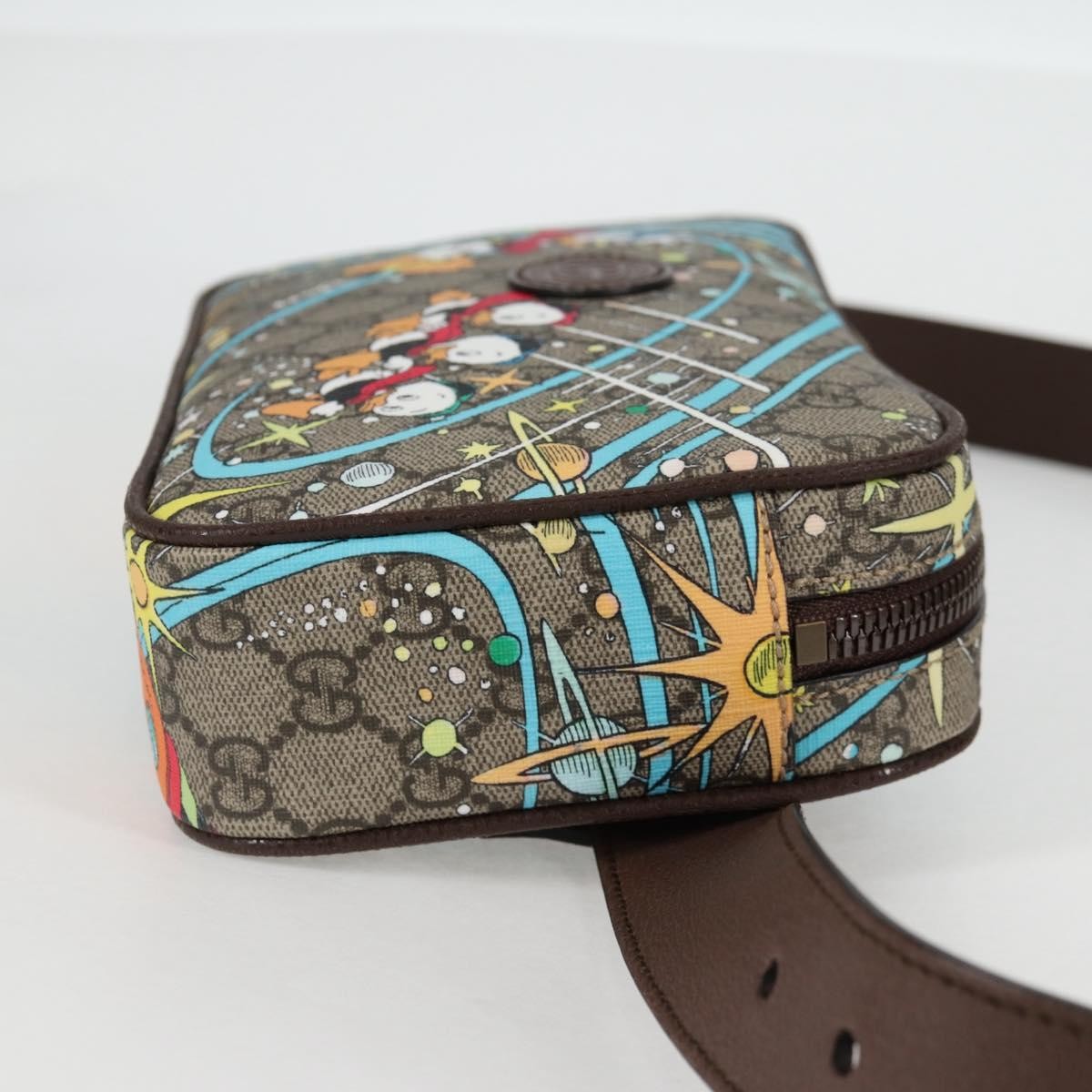 Gucci Disney Donald Duck Belt Bag Printed Gg Coated Canvas Beige Pvc Shoulder Bag Bag ( )