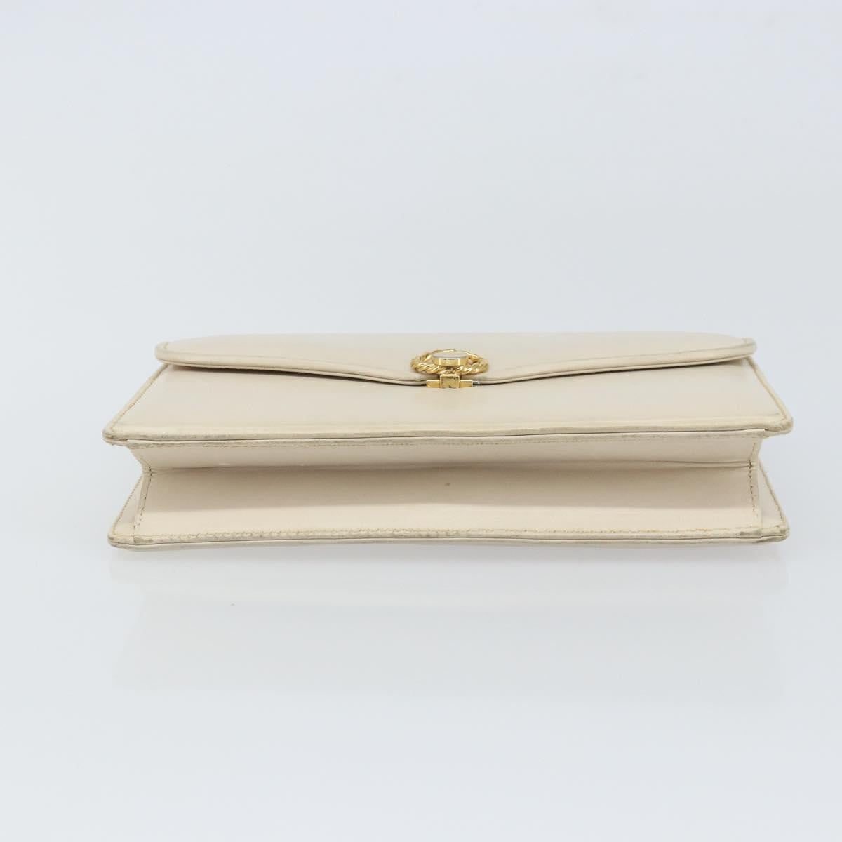 Gucci   Clutch Bag Leather White Leather Clutche & Pouche Bag ( )