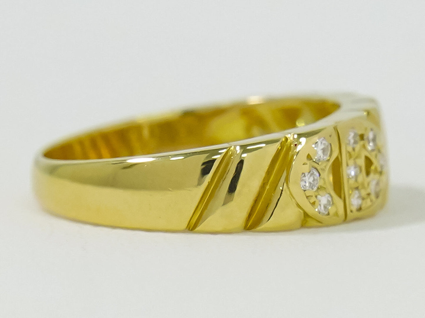 Christian Dior Cd Ring Yellow Gold And Diamond Gold Yellow_Gold Ring Jewelry ()