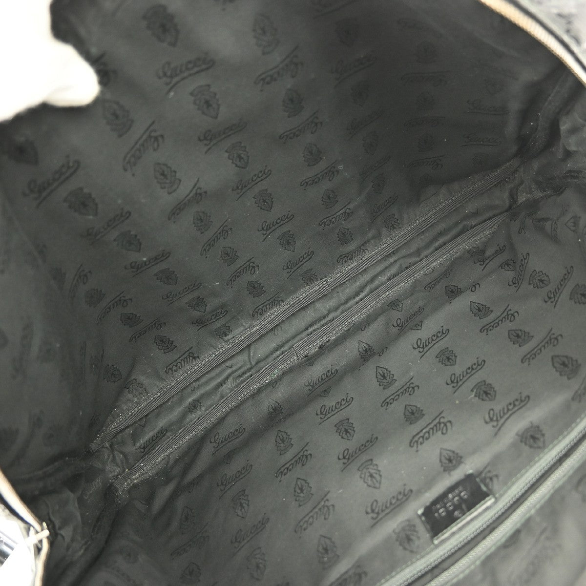 Gucci Convertible Briefcase Gg Imprime Black Canvas Travel Bag Bag ( )