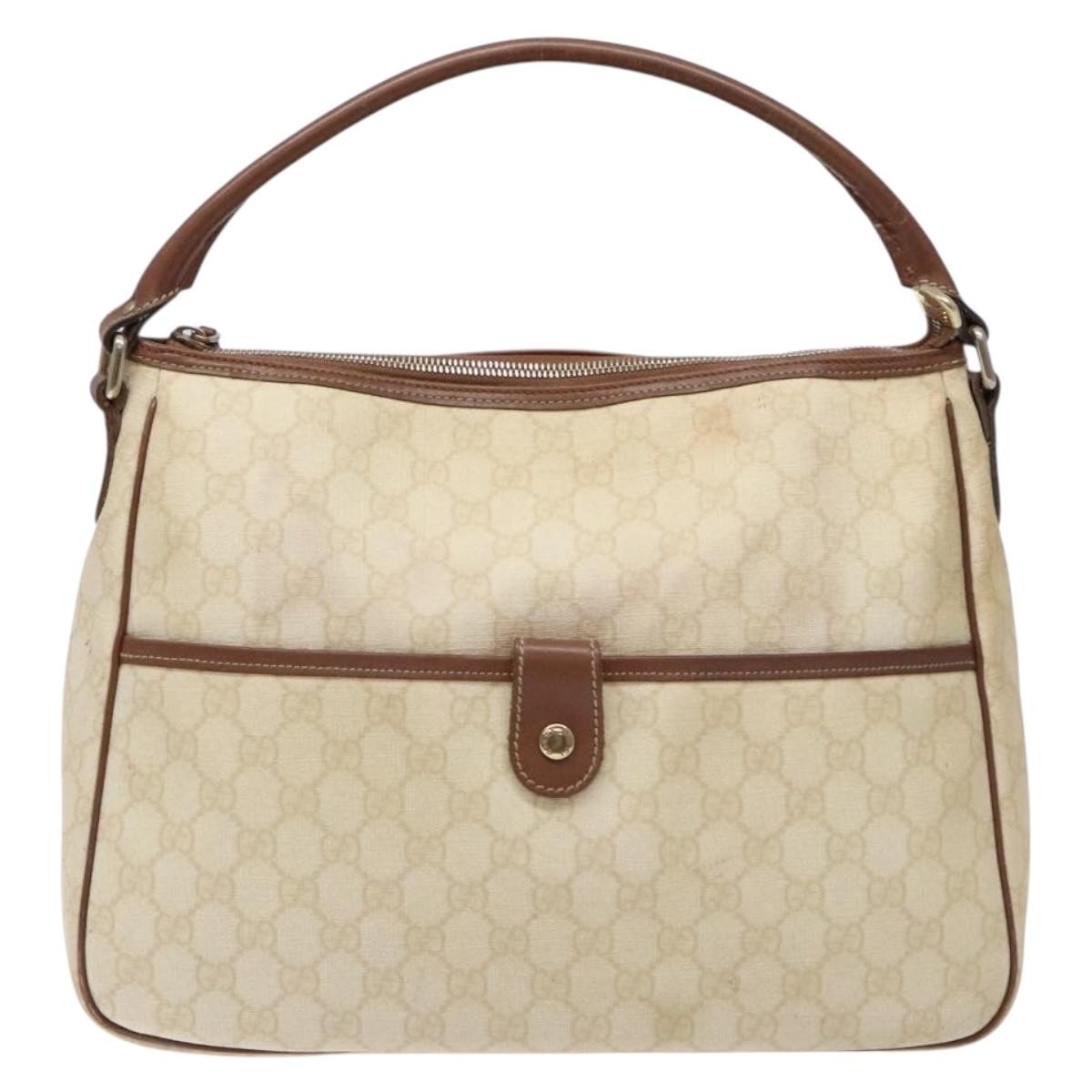 Gucci Gg Supreme Handbag Gg Canvas White Pvc Handbag ( )