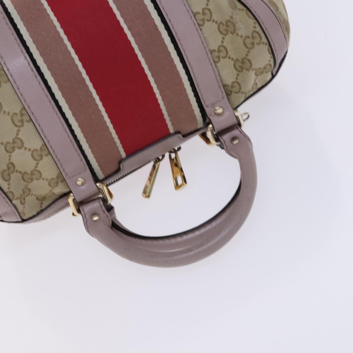 Gucci   Web Boston Bag Gg Canvas Beige Canvas Bag ( )