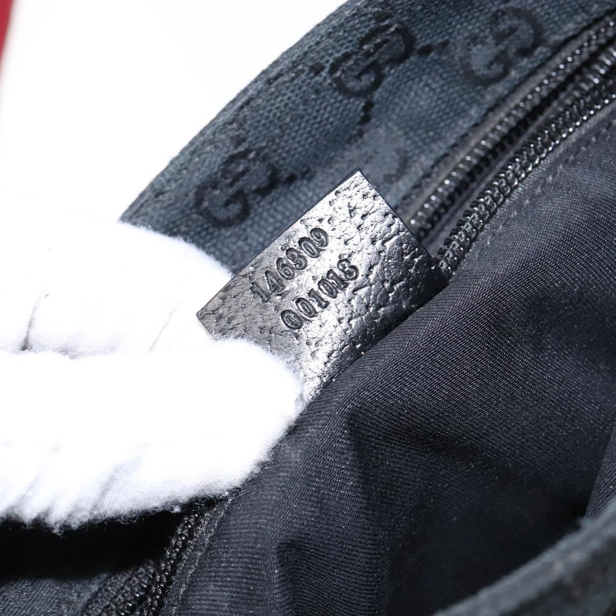 Gucci Web Strap Zip Messenger Bag Gg Canvas Black Canvas Shoulder Bag Bag ( )
