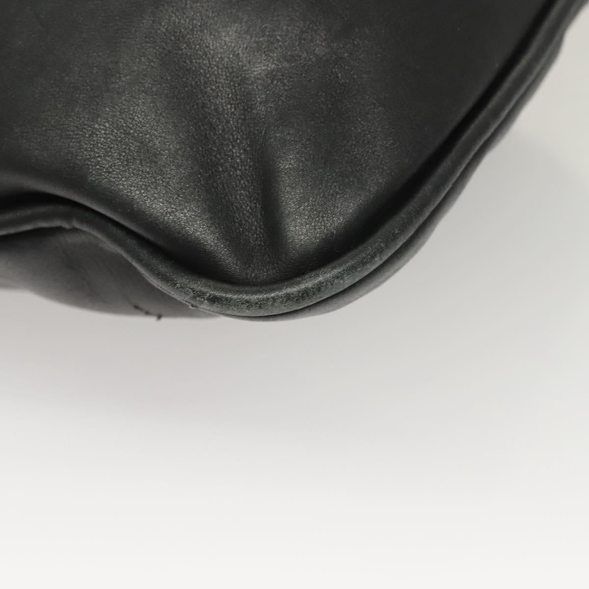 Gucci   Bamboo Shoulder Bag Leather Black Leather Handbag ( )