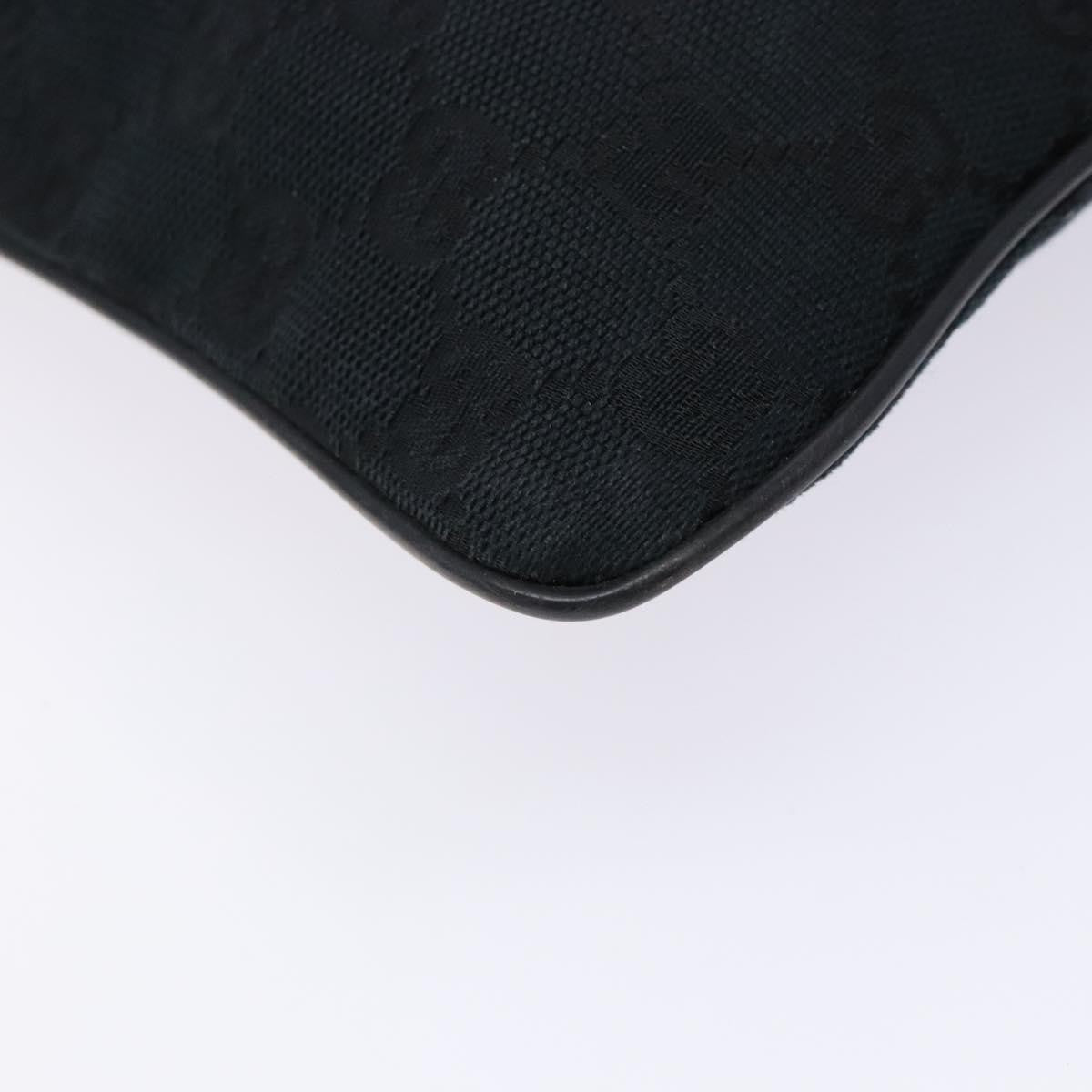 Gucci Web Strap Zip Messenger Bag Gg Canvas Black Canvas Shoulder Bag Bag ( )