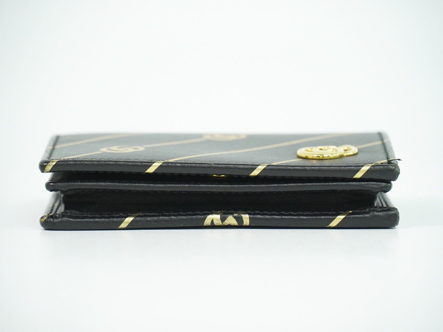 Gucci Gg Marmont Wallet Leather Black Leather Wallets Accessory ( )