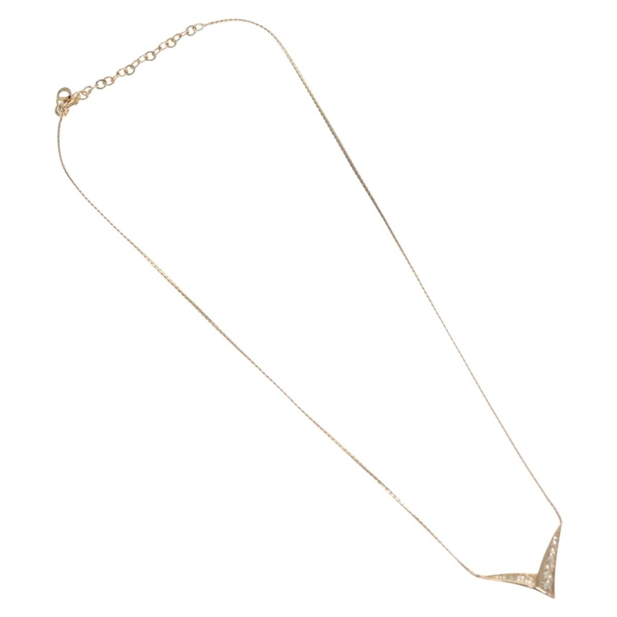 Christian Dior Collar Necklace Metal With Faux Pearls Gold Metal Jewelry ()