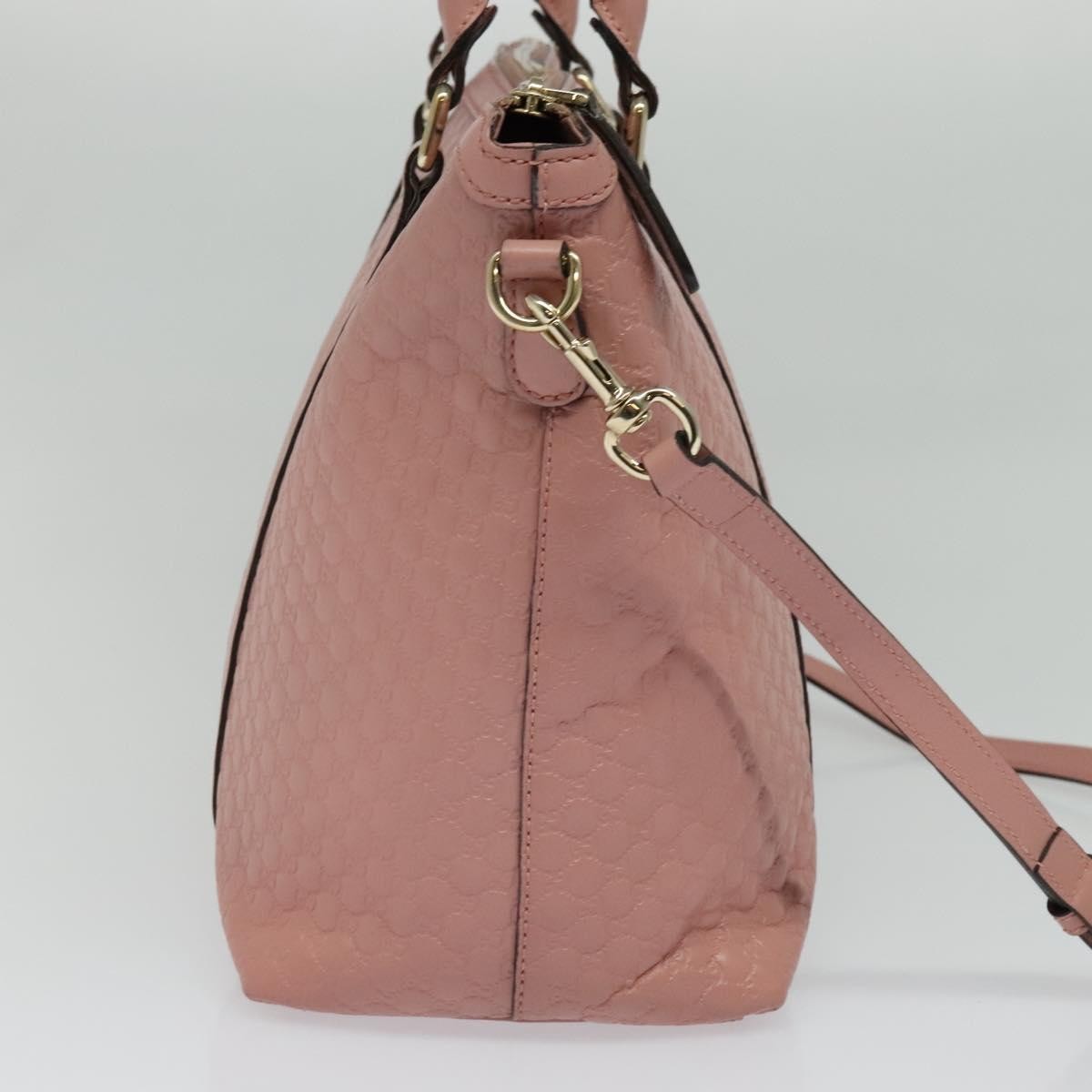 Gucci Margaux Tote (Outlet) Microguccissima Leather Pink Leather Bag ( )