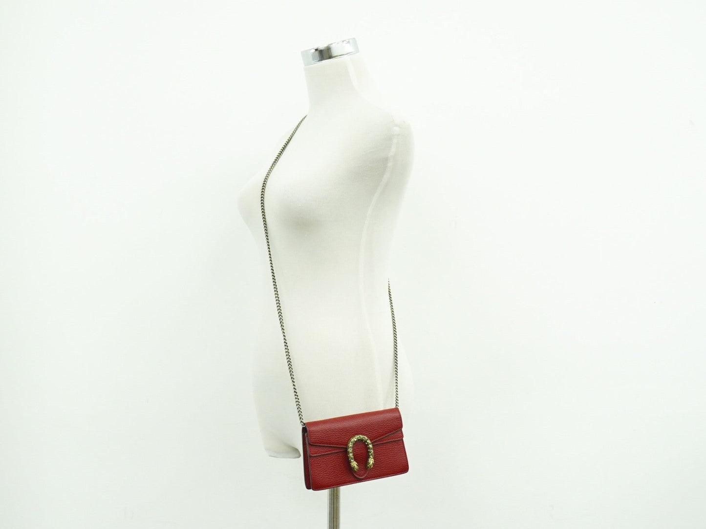 Gucci Dionysus Bag Leather Red Leather Crossbody Bag Bag ( )