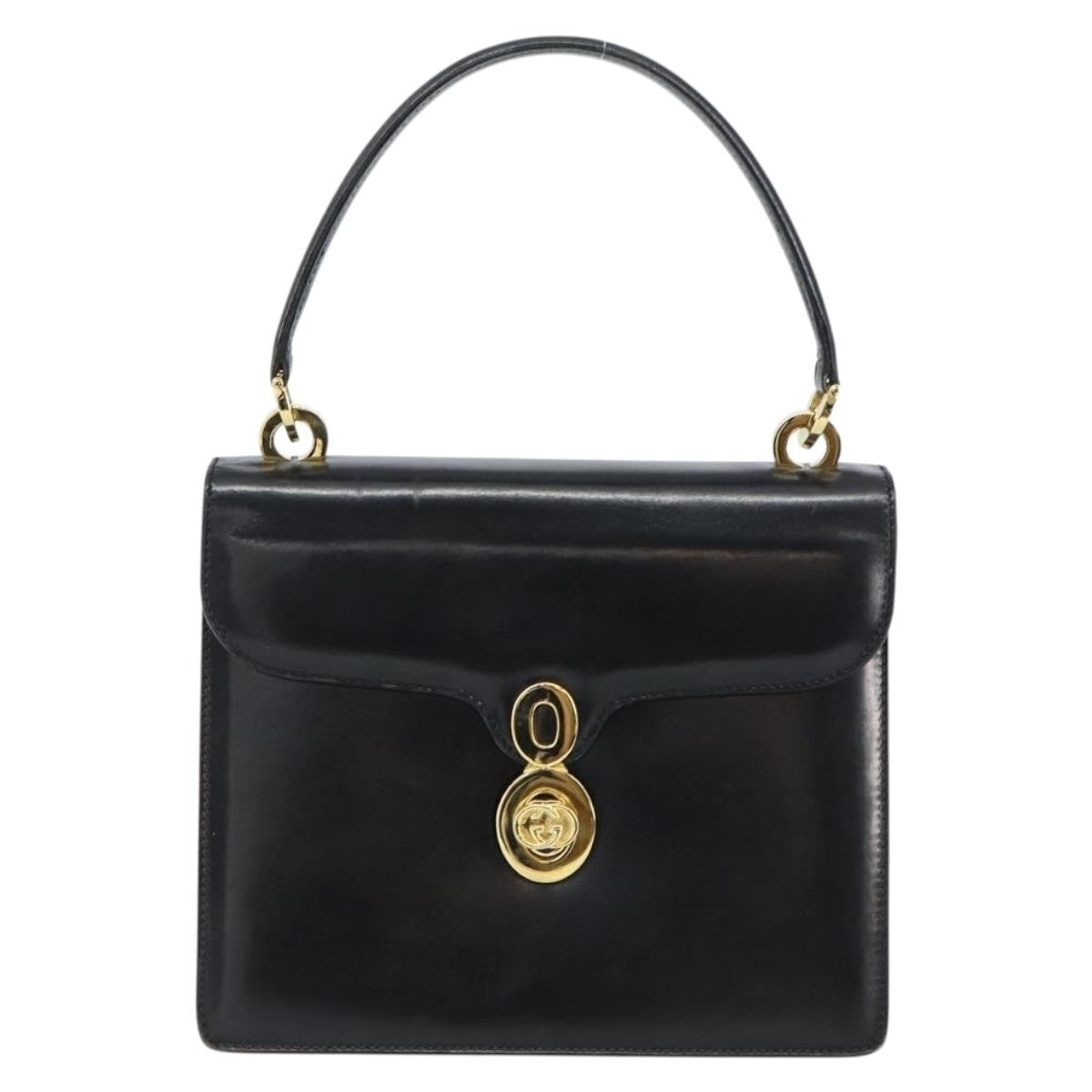 Gucci   Handbag Leather Black Leather Handbag ( )