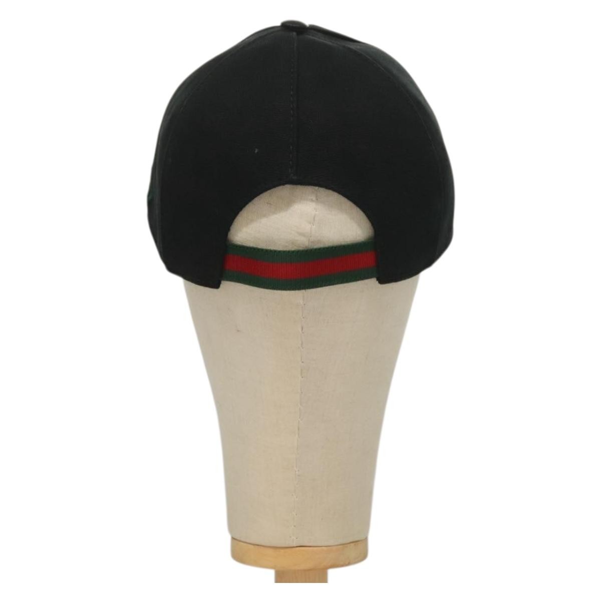 Gucci Interlocking G Web Baseball Cap Canvas Black Canvas Head Accessory Accessory ( )