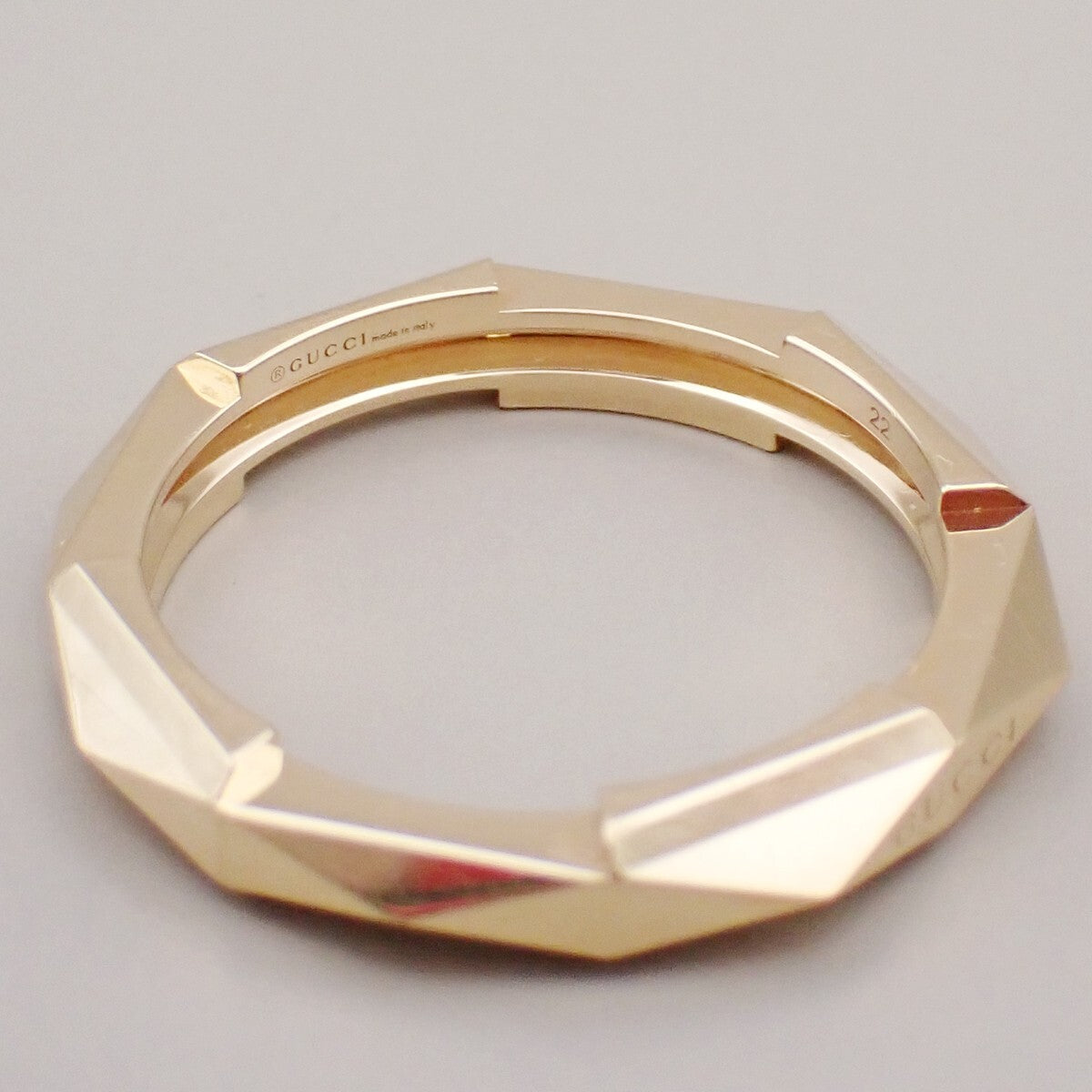 Gucci Link To Love Studded Ring 18K Yellow Gold Gold Yellow_Gold Jewelry ( )