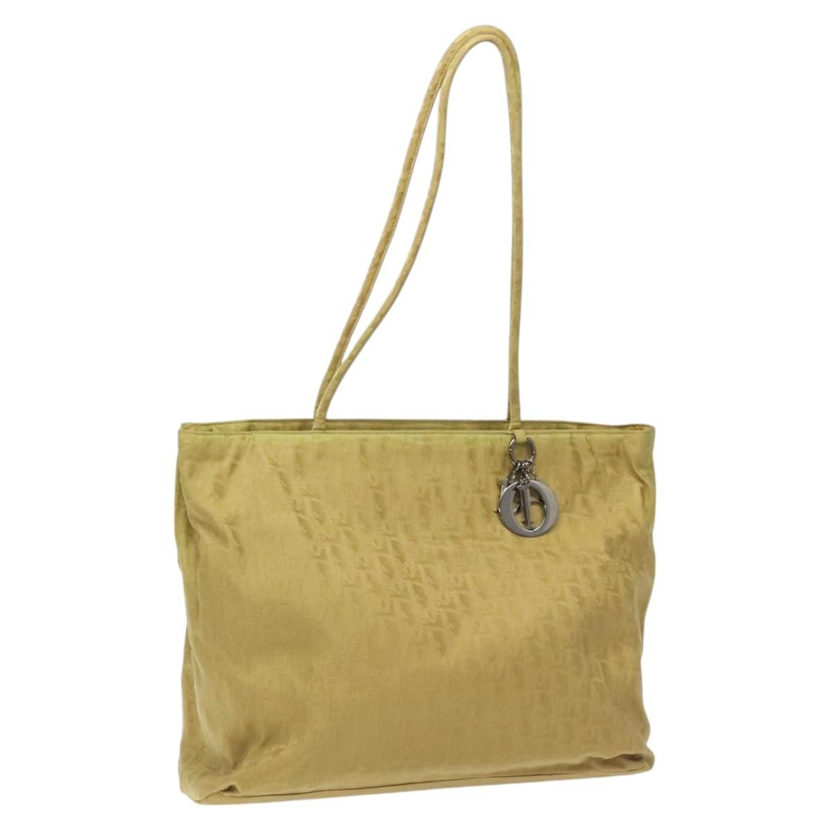 Christian Dior   Trotter Open Tote Diorissimo Canvas Yellow Canvas Tote Bag Bag ()
