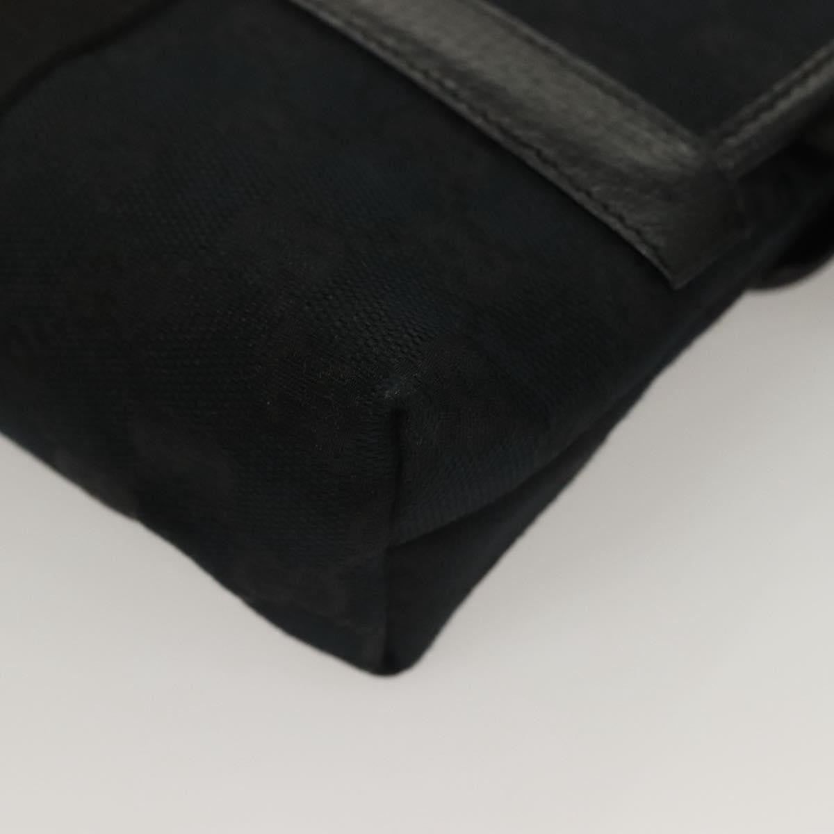 Gucci Buckle Belt Bag Gg Canvas Black Canvas Bag ( )