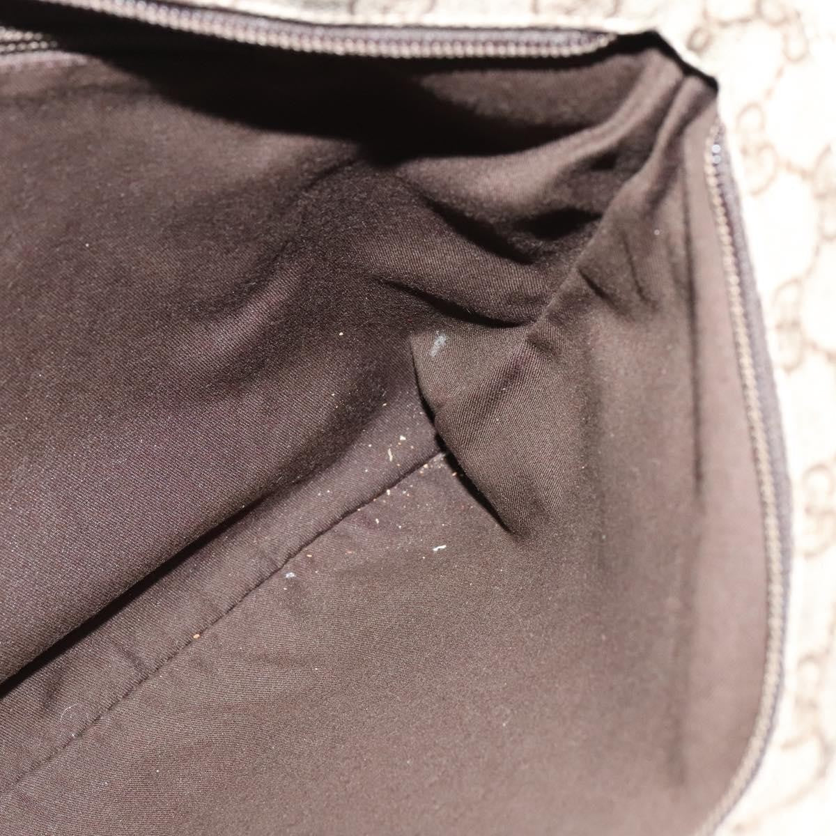 Gucci Zip Top Messenger Bag Gg Coated Canvas Beige Canvas Shoulder Bag Bag ( )