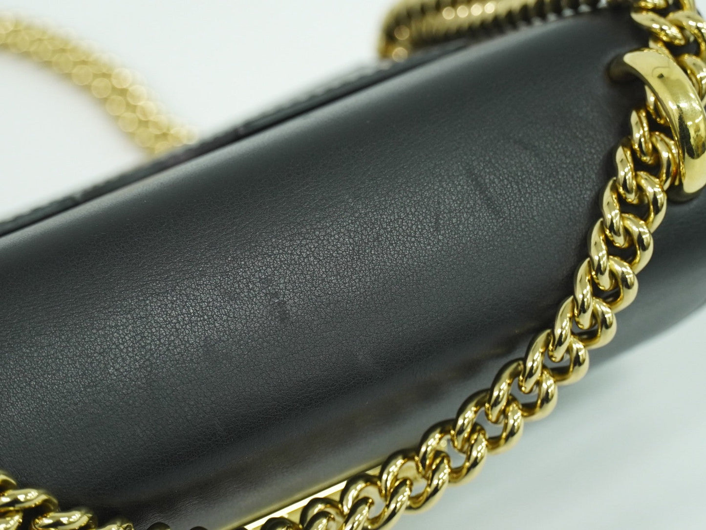 Gucci Padlock Shoulder Bag Leather Black Leather Shoulder Bag Bag ( )