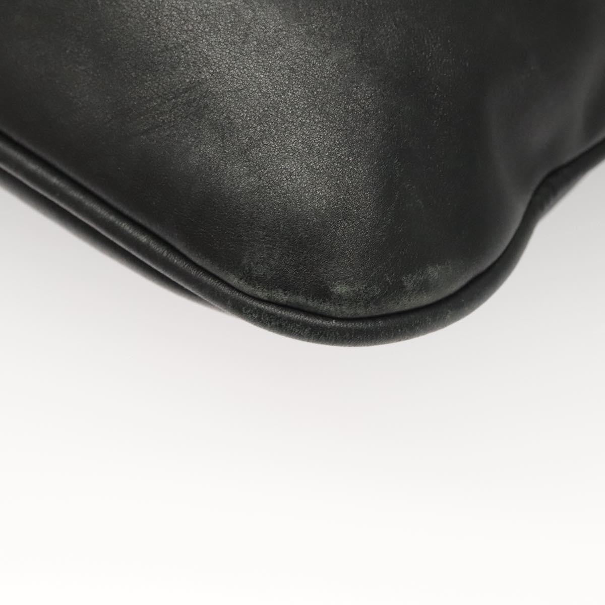 Gucci   Bamboo Shoulder Bag Leather Black Leather Handbag ( )