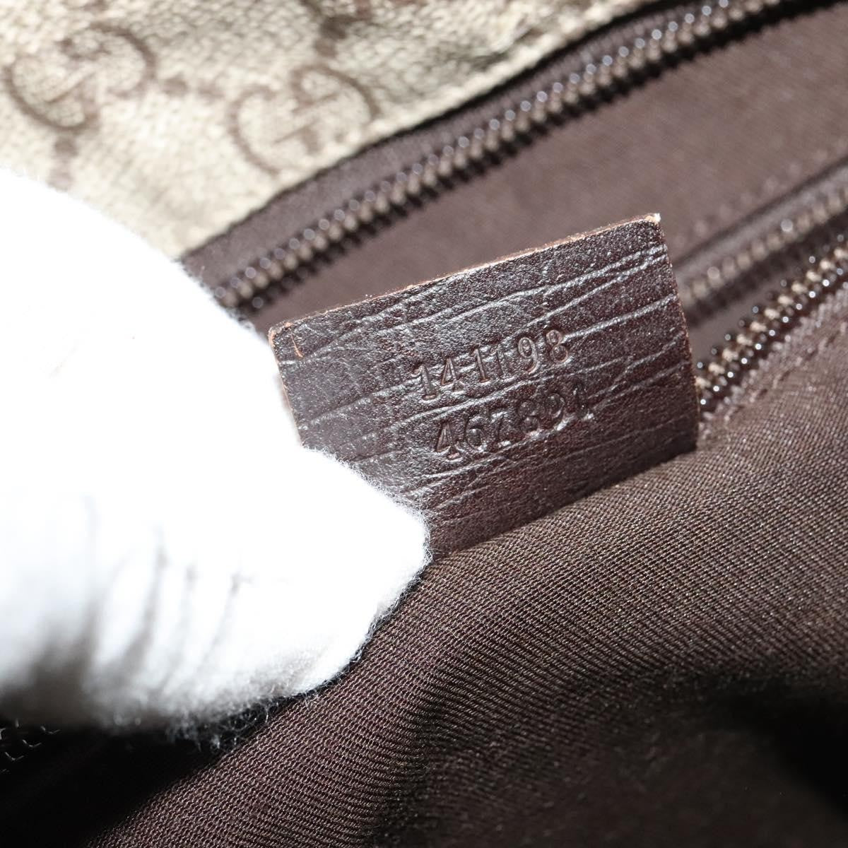Gucci Zip Top Messenger Bag Gg Coated Canvas Beige Canvas Shoulder Bag Bag ( )