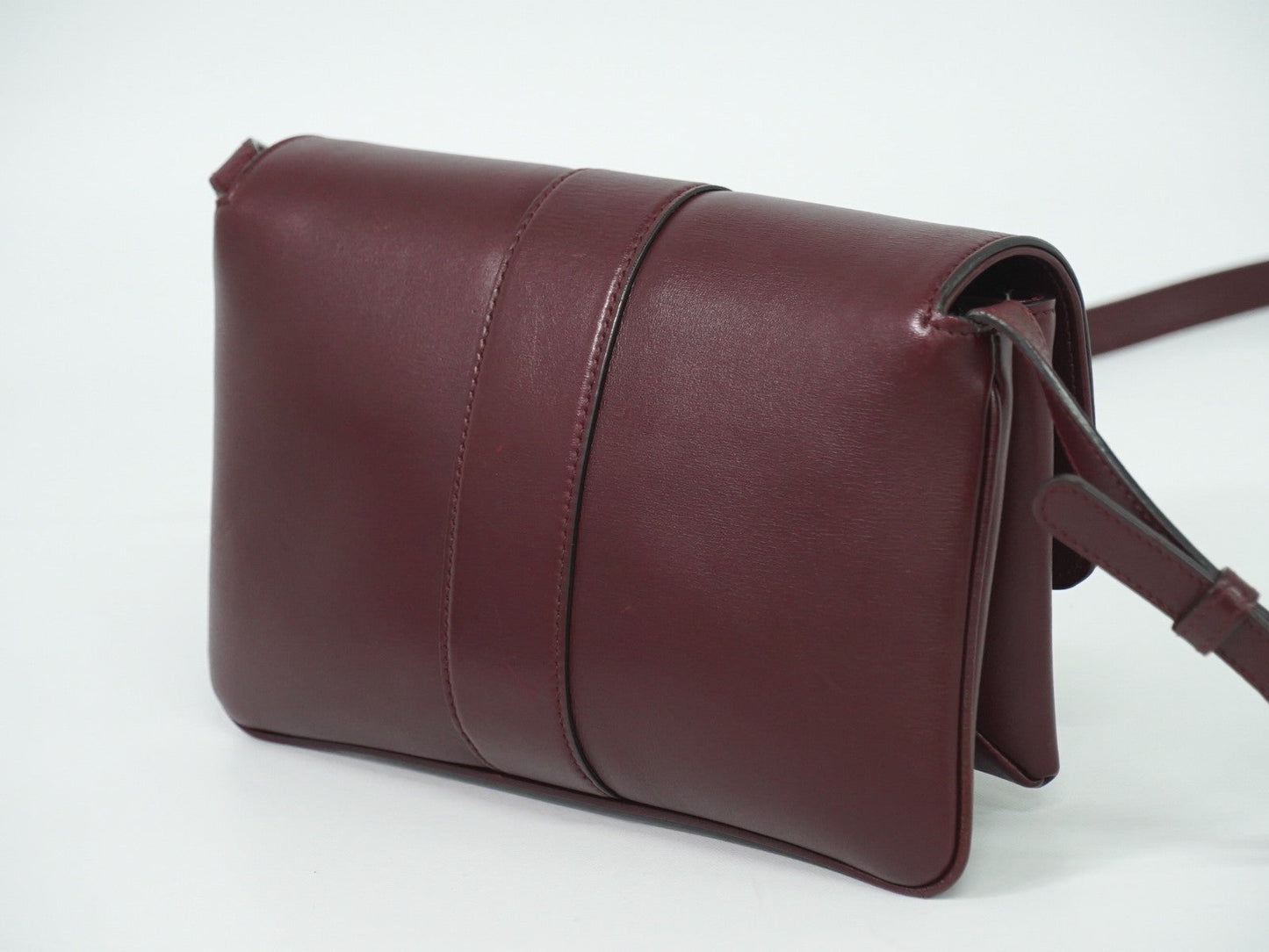 Gucci Arli Shoulder Bag Leather Burgundy Leather Bag ( )