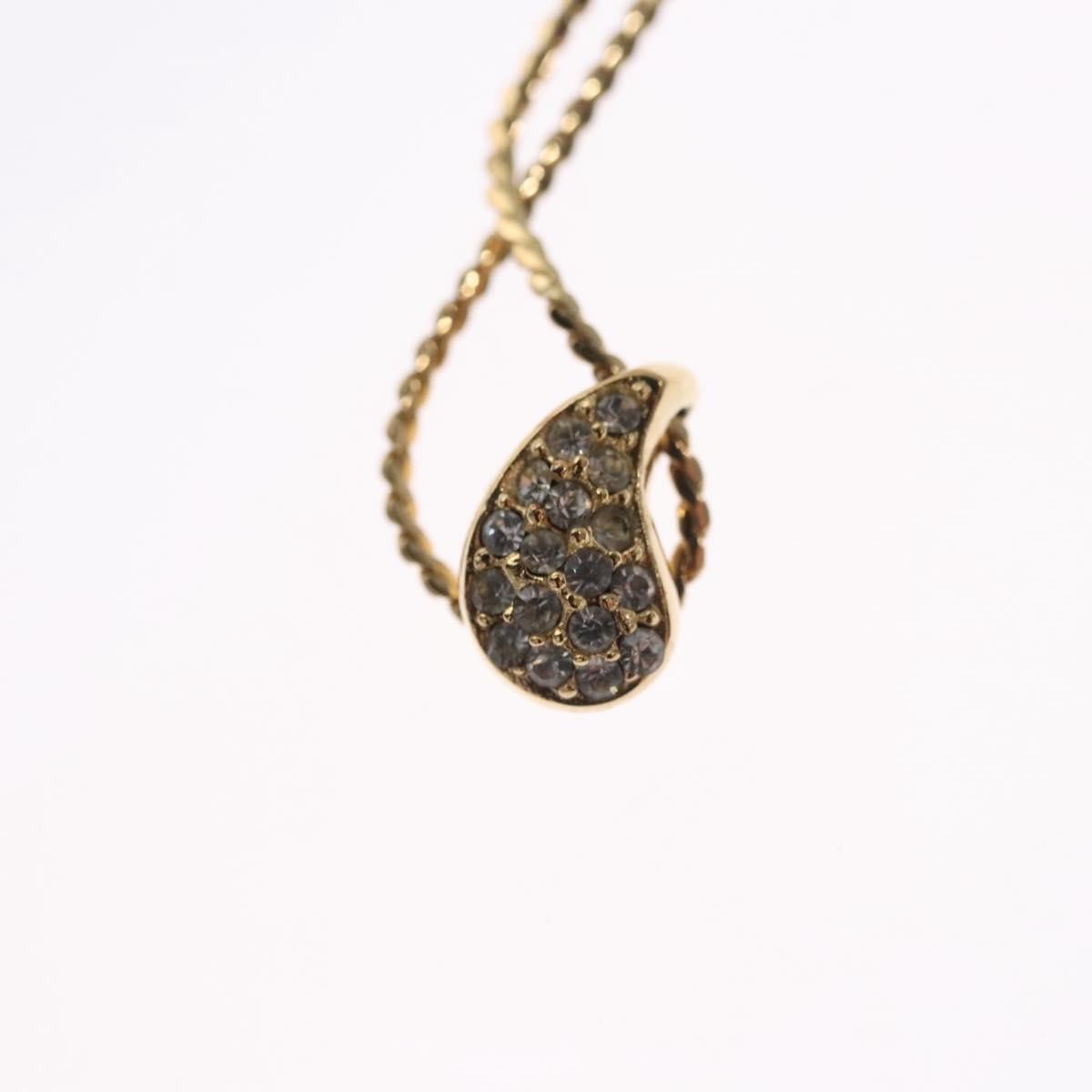 Christian Dior Cd Pendant Necklace Gold-Plated Gold Metal Jewelry ()