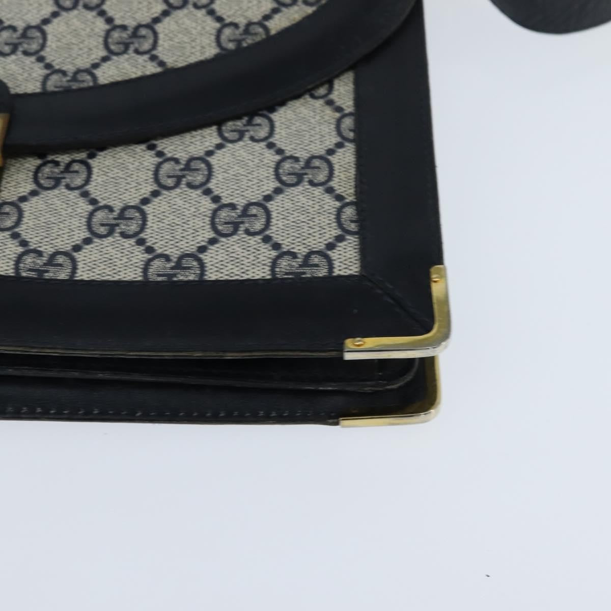 Gucci Gg Supreme Messenger Bag Gg Canvas Navy Pvc Shoulder Bag Bag ( )