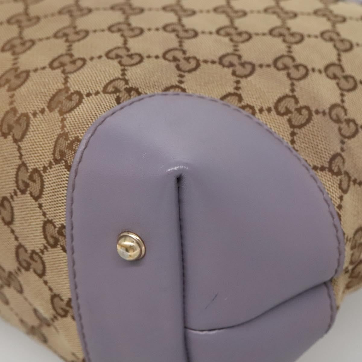 Gucci Convertible Belted Tote Gg Canvas With Leather Beige Canvas Tote Bag Bag ( )
