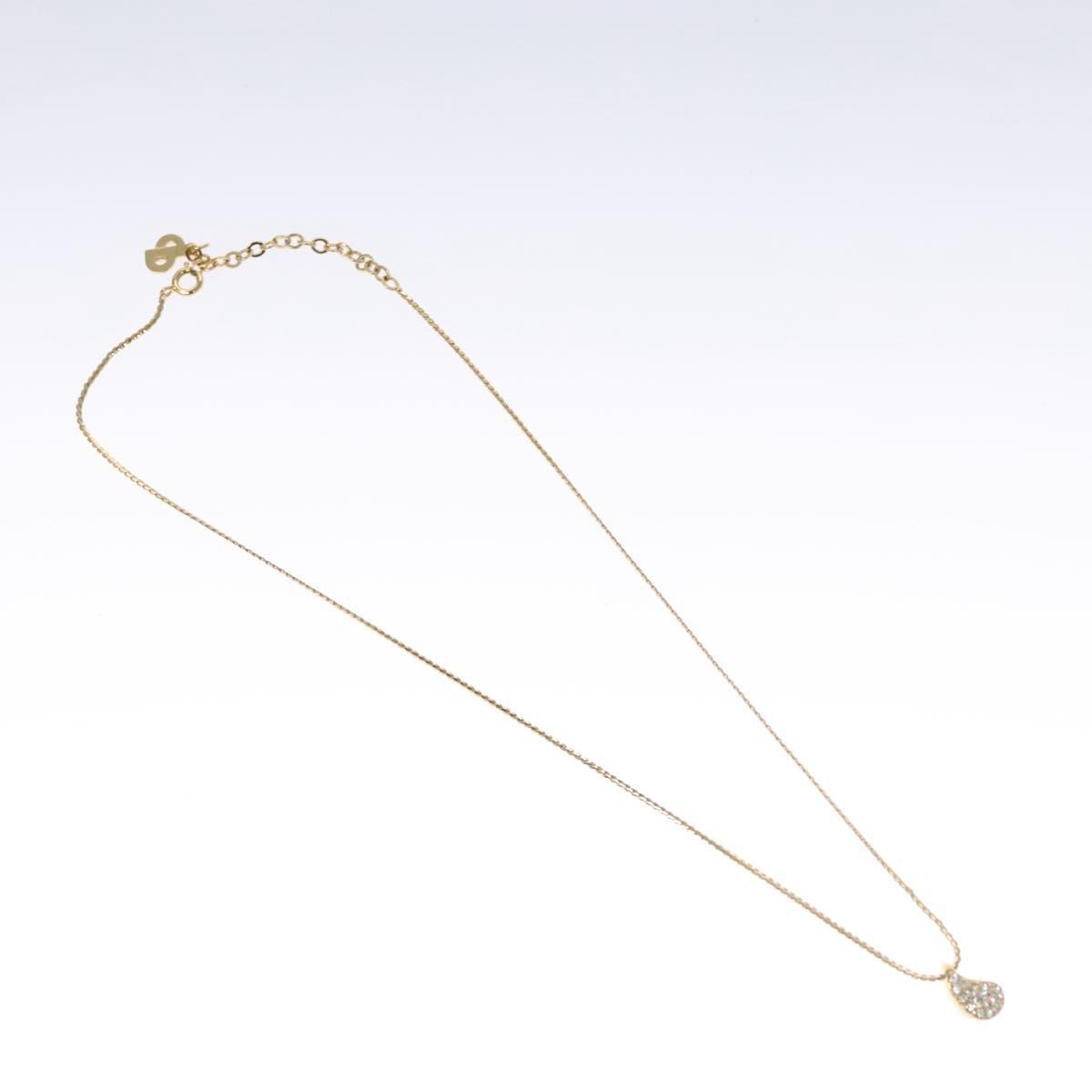 Christian Dior Cd Pendant Necklace Gold-Plated Gold Metal Jewelry ()