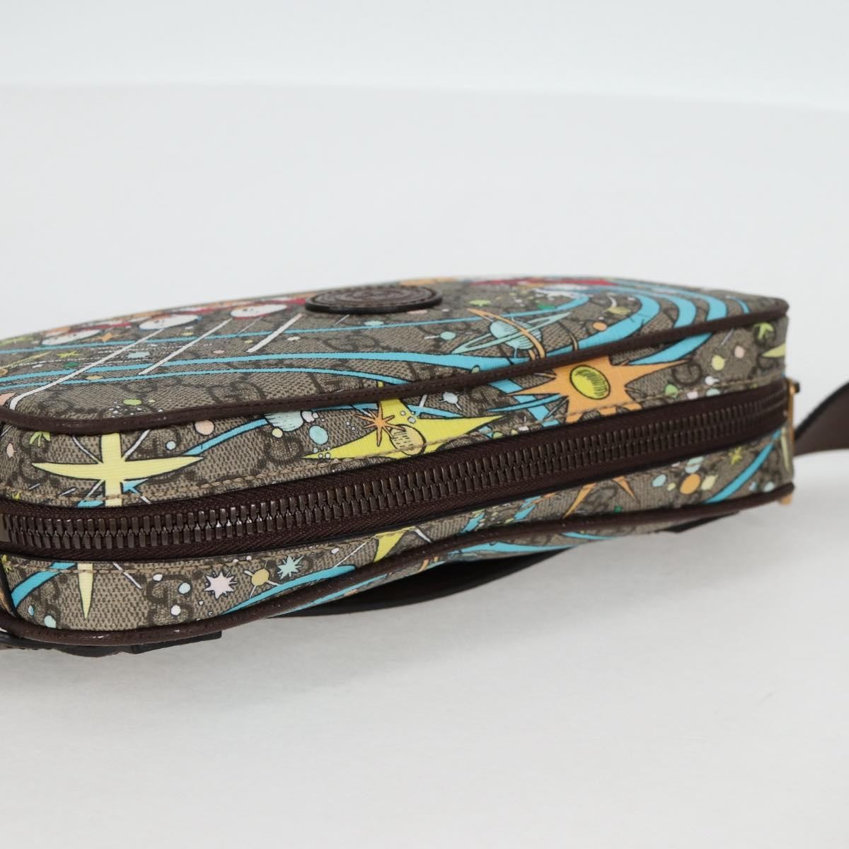 Gucci Disney Donald Duck Belt Bag Printed Gg Coated Canvas Beige Pvc Shoulder Bag Bag ( )