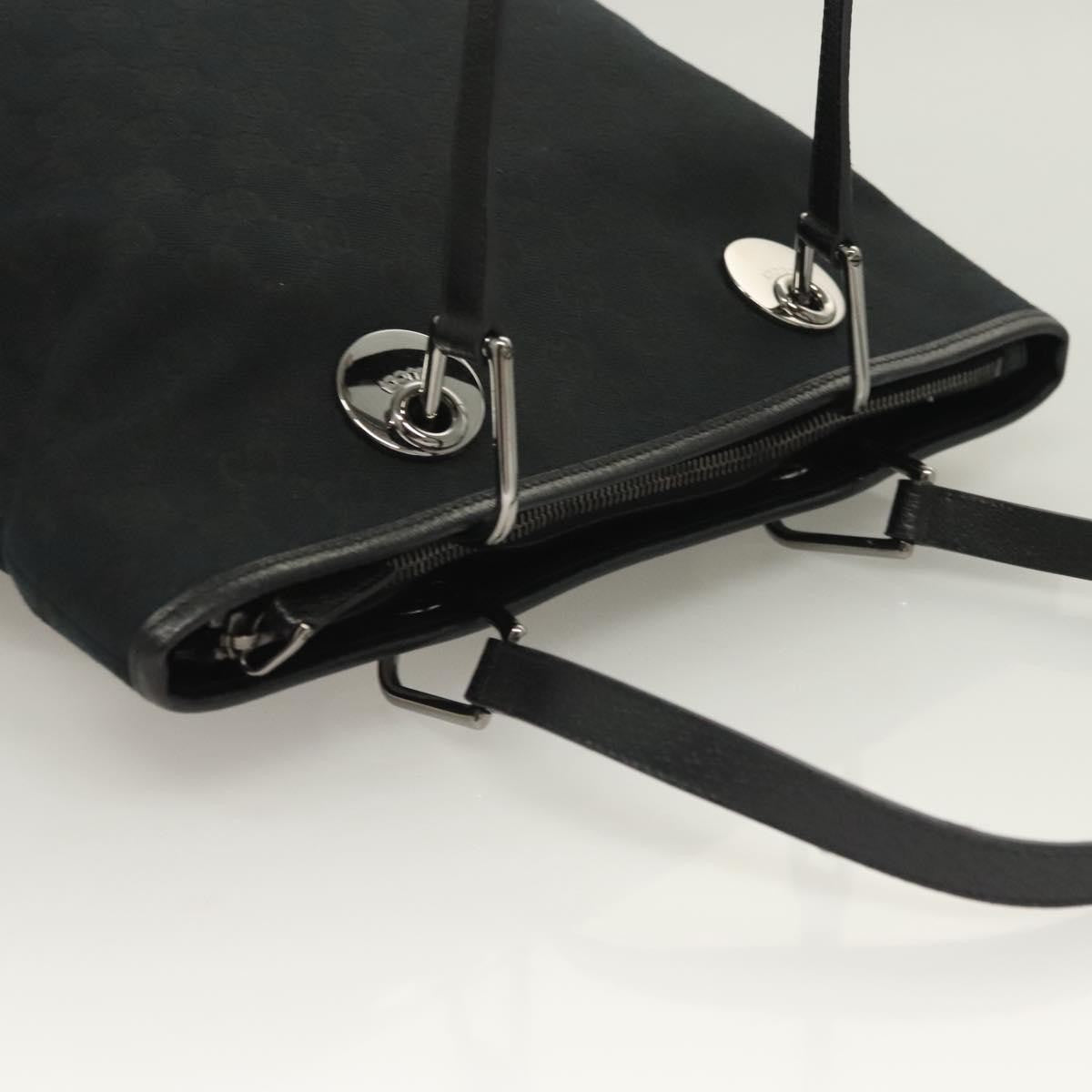 Gucci Eclipse Tote Gg Canvas Black Canvas Tote Bag Bag ( )