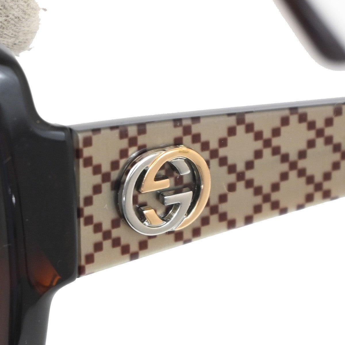 Gucci Eyewear Interlocking G Sunglasses Brown Plastic Sunglasse Accessory ( )