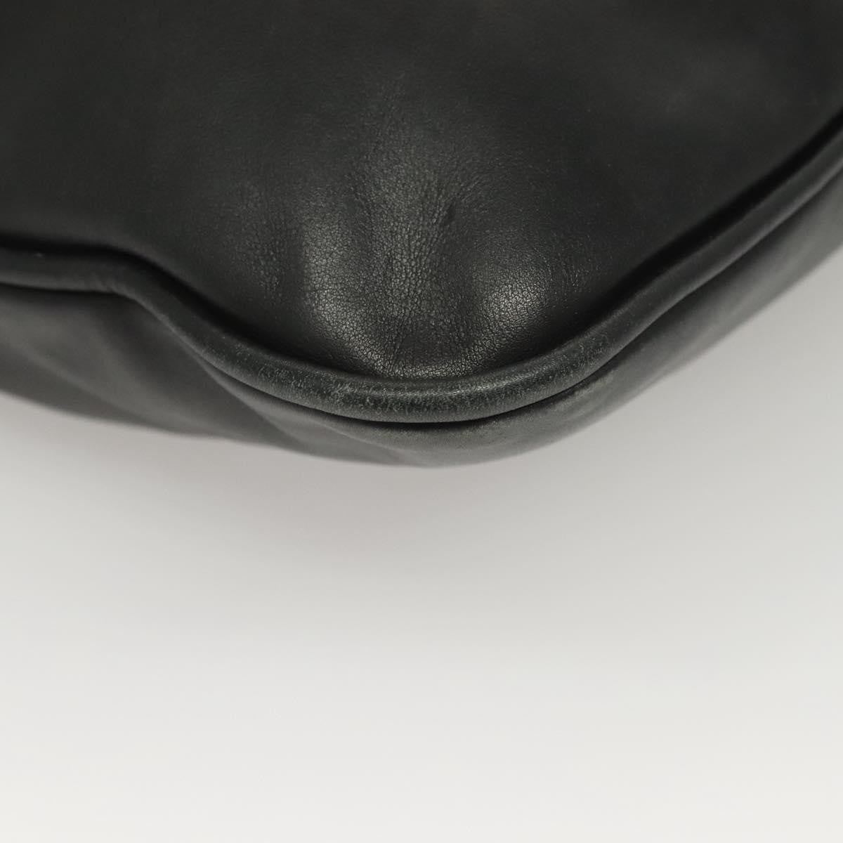 Gucci   Bamboo Shoulder Bag Leather Black Leather Handbag ( )