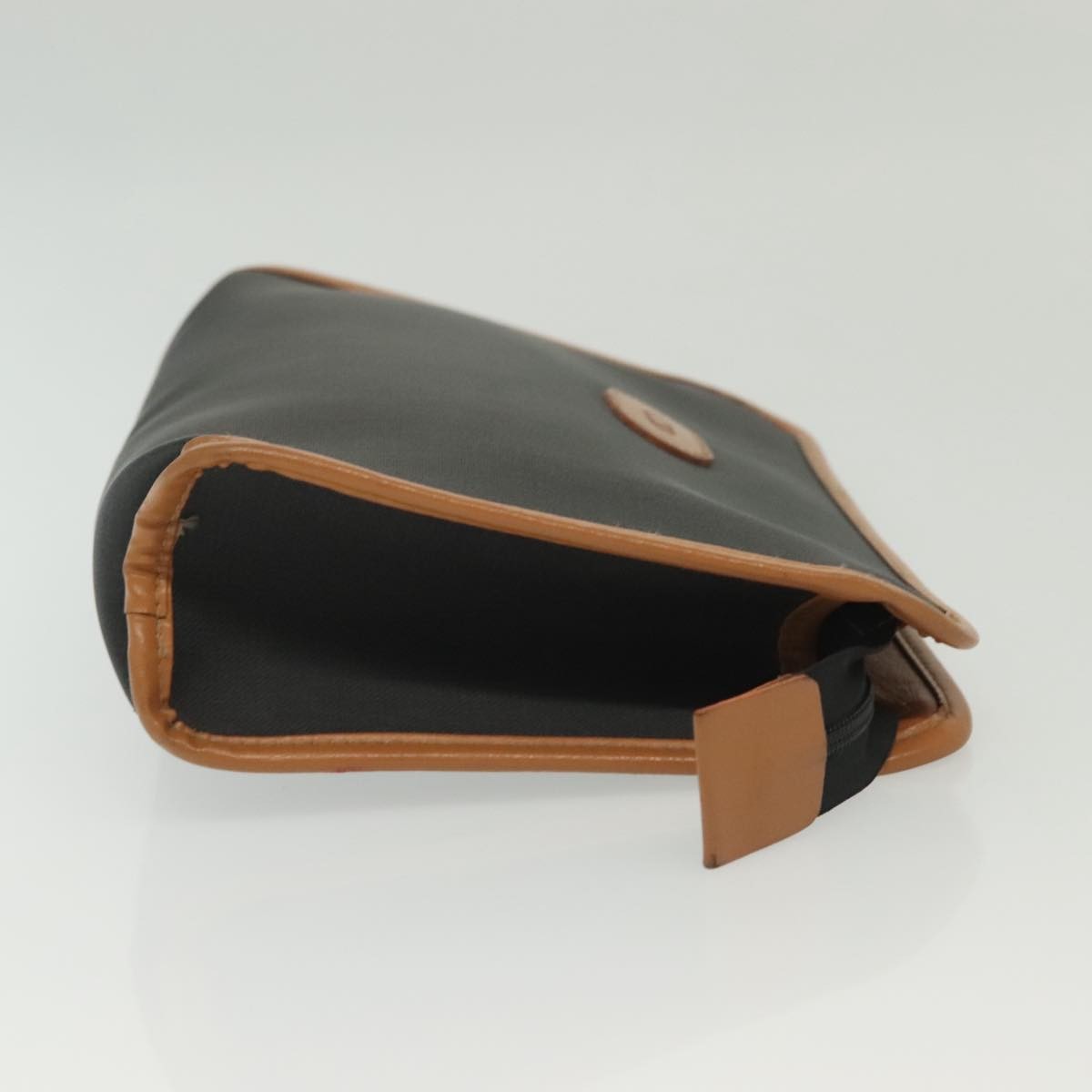 Christian Dior Homme Zip Around Pouch Leather Black Pvc Clutche & Pouche Bag ()