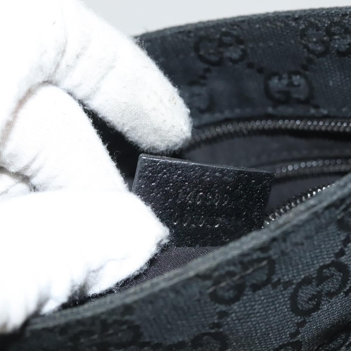 Gucci Web Strap Zip Messenger Bag Gg Canvas Black Canvas Shoulder Bag Bag ( )