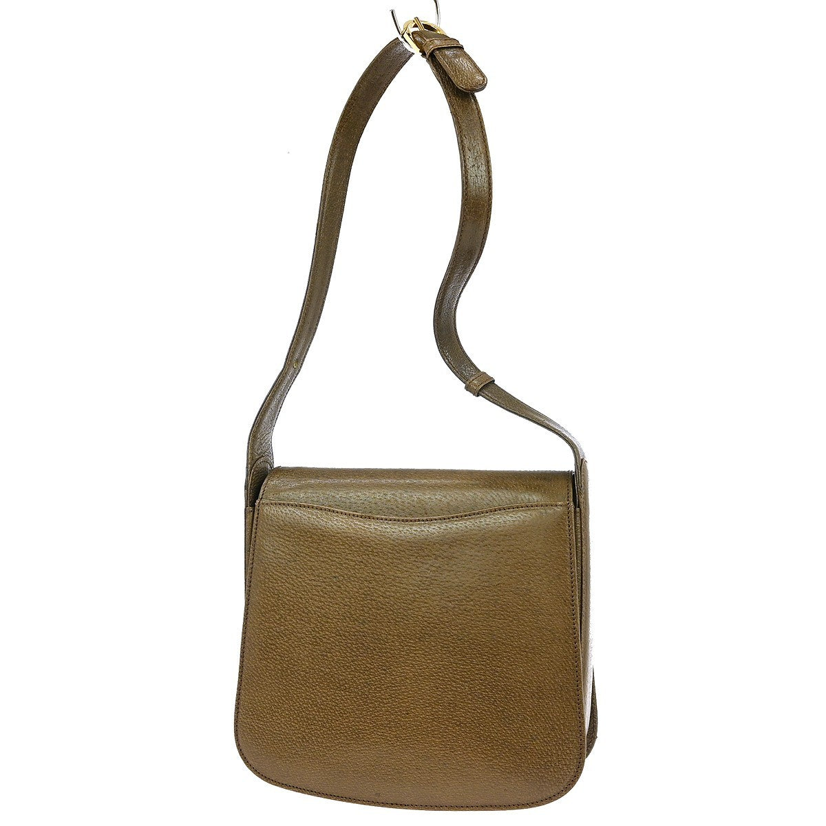 Gucci   G Logo Shoulder Bag Leather Brown Leather Shoulder Bag Bag ( )