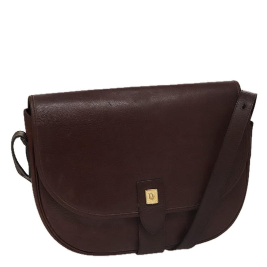 Christian Dior   Trotter Shoulder Bag Canvas Burgundy Leather Shoulder Bag Bag ()