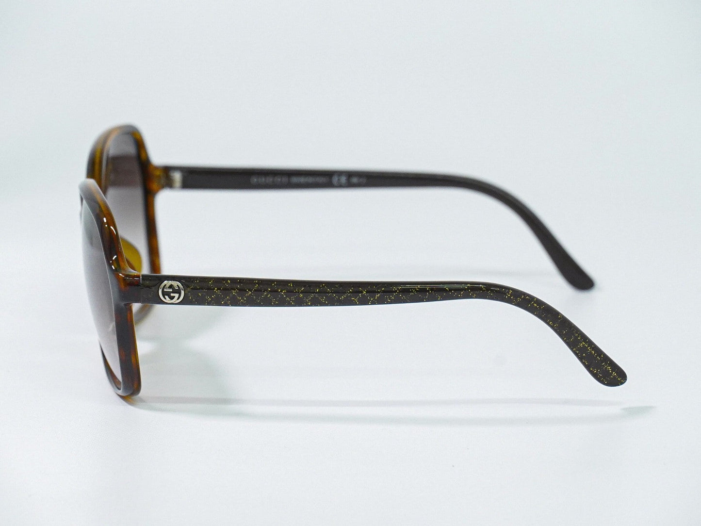 Gucci Eyewear Interlocking G Sunglasses Brown Plastic Sunglasse Accessory ( )