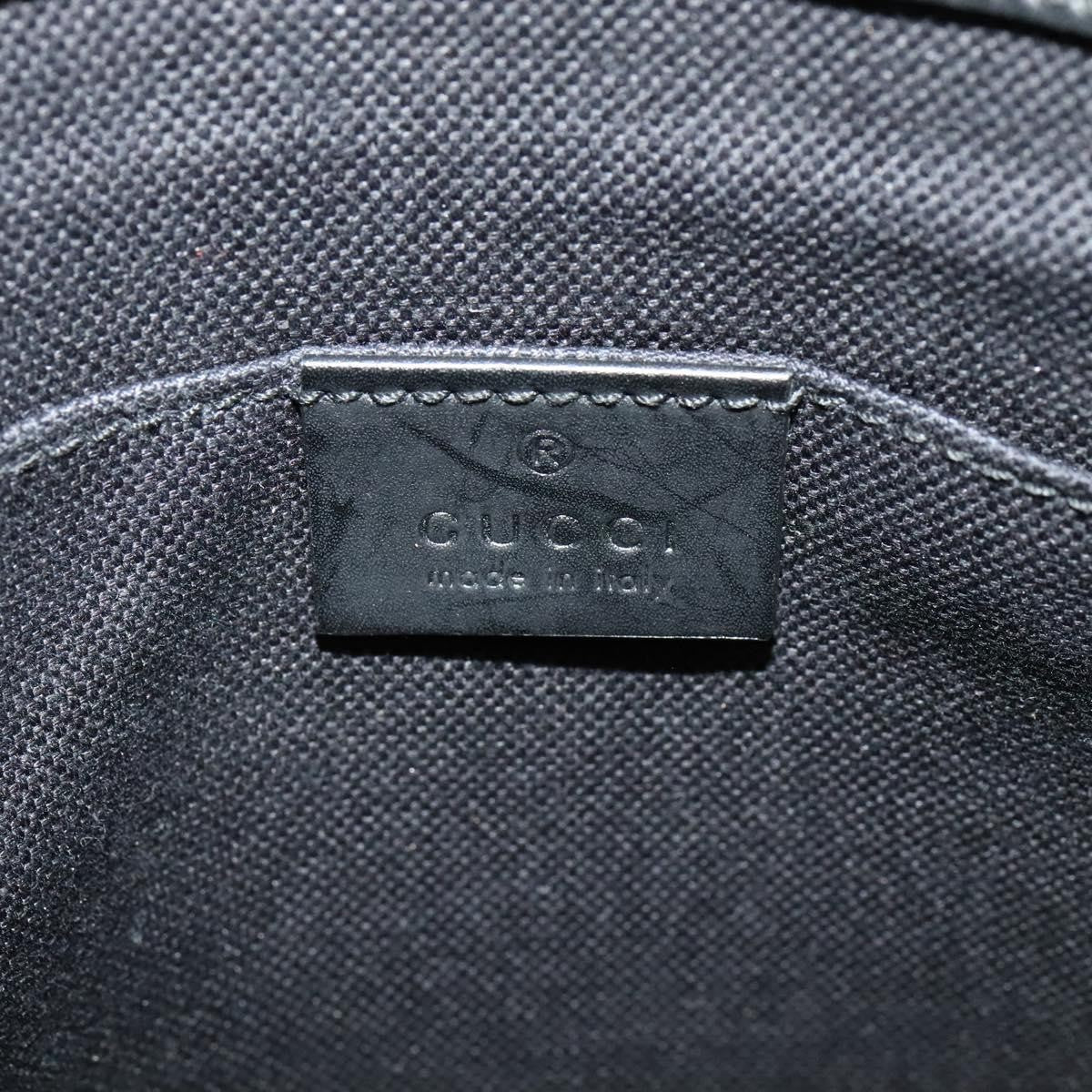 Gucci Web Strap Front Zip Messenger Bag Gg Coated Canvas Black Canvas Bag ( )