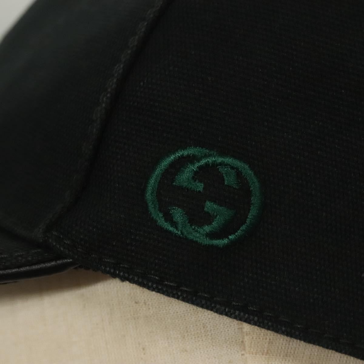 Gucci Interlocking G Web Baseball Cap Canvas Black Canvas Head Accessory Accessory ( )