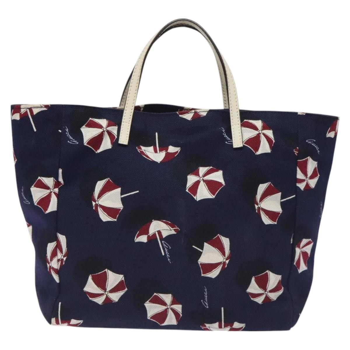 Gucci Open Tote (Outlet) Umbrella Canvas Purple Canvas Tote Bag Bag ( )