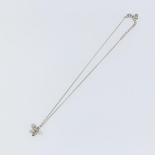 Christian Dior Cd Heart Necklace Metal Silver Metal Jewelry ()