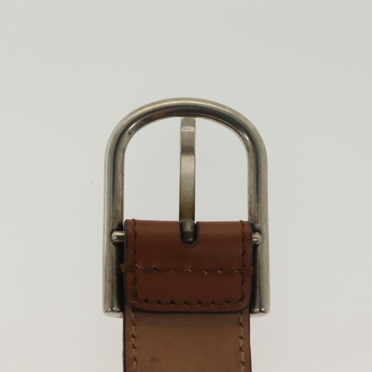 Gucci Sherry Line Belt Leather Brown Leather Belts Accessory ( )