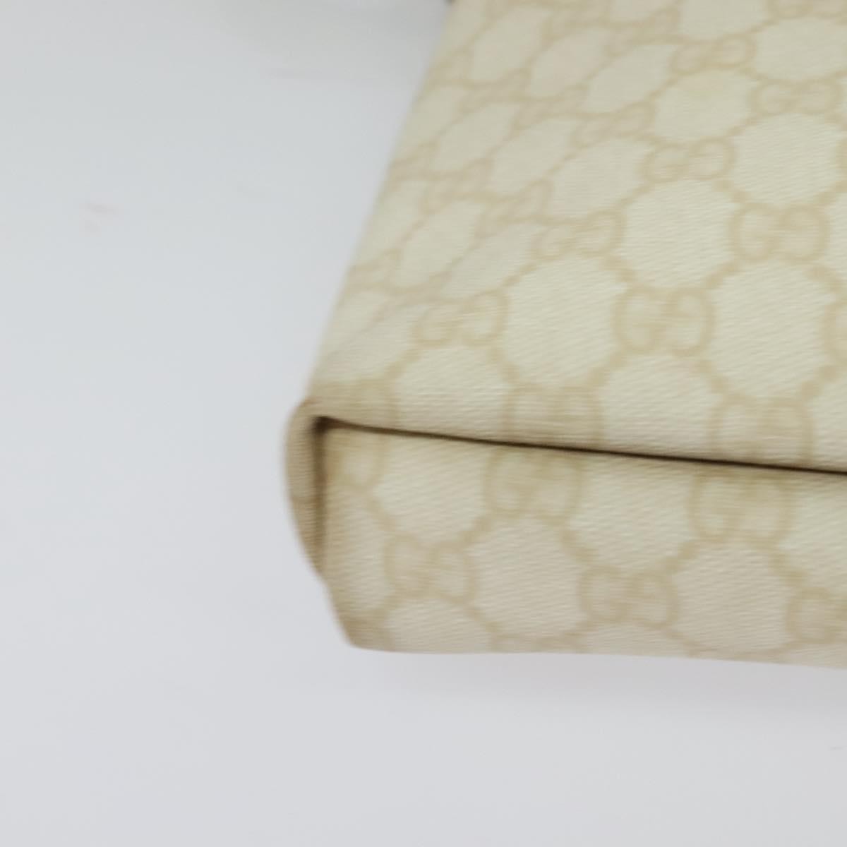 Gucci Flap Messenger Gg Coated Canvas White Pvc Shoulder Bag Bag ( )