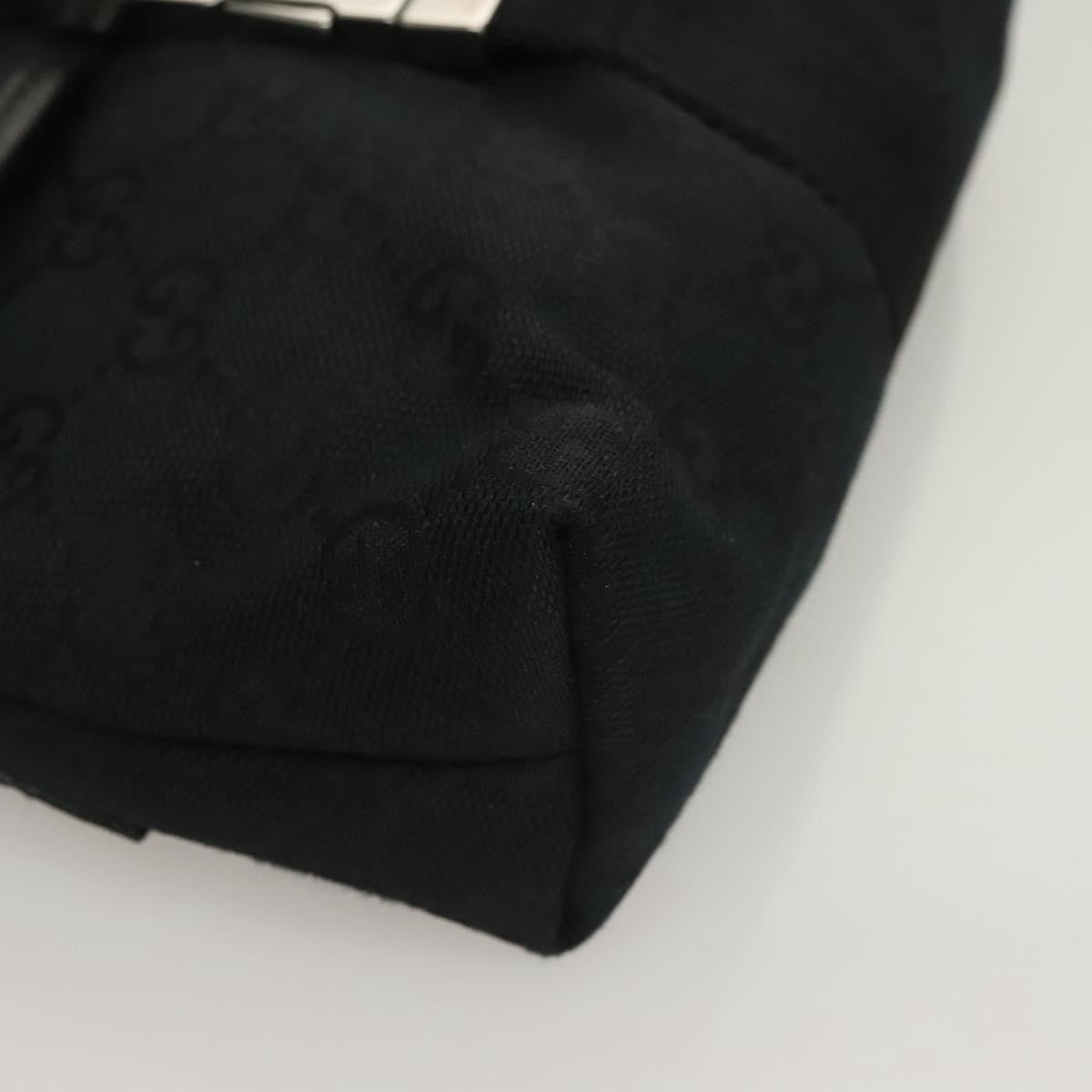 Gucci Buckle Belt Bag Gg Canvas Black Canvas Bag ( )