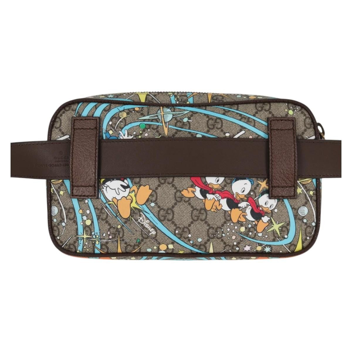 Gucci Disney Donald Duck Belt Bag Printed Gg Coated Canvas Beige Pvc Shoulder Bag Bag ( )