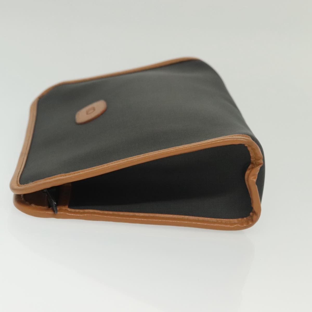 Christian Dior Homme Zip Around Pouch Leather Black Pvc Clutche & Pouche Bag ()
