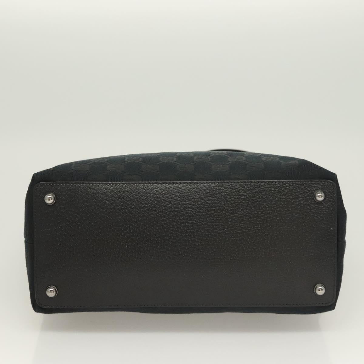 Gucci Eclipse Tote Gg Canvas Black Canvas Tote Bag Bag ( )